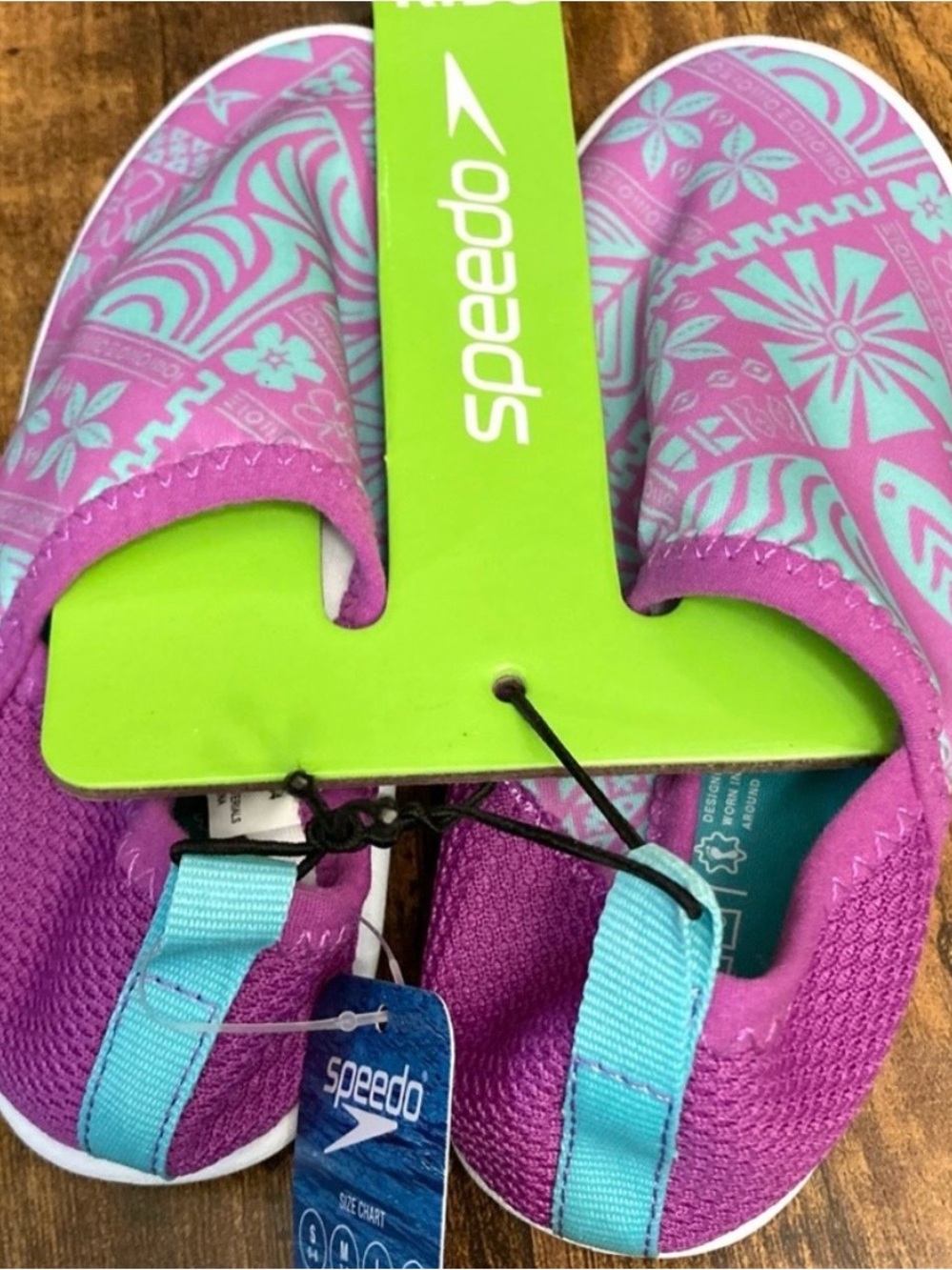 Speedo Kids Beach Bootie Water Shoes Purple/Teak Size Large (9T/10T)
new